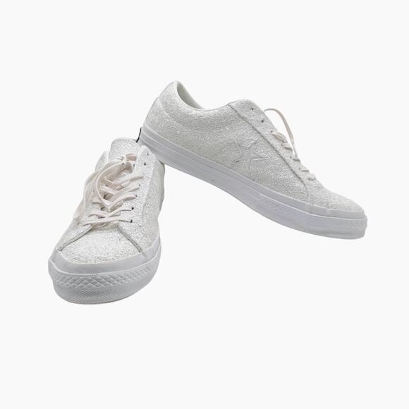 CONVERSE One Star Ox Glitter White Shoes Men’s Size 10.5 Women’s Size 12.5 - Picture 1 of 10